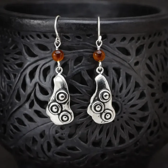 Aretes tres círculos numerales