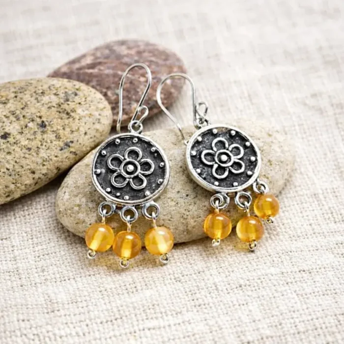 Aretes Nierika Flor