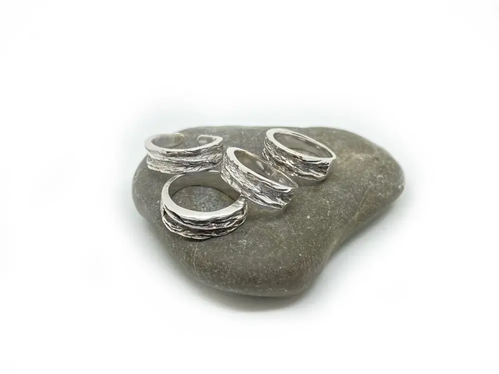 Anillo de Plata Texturizado