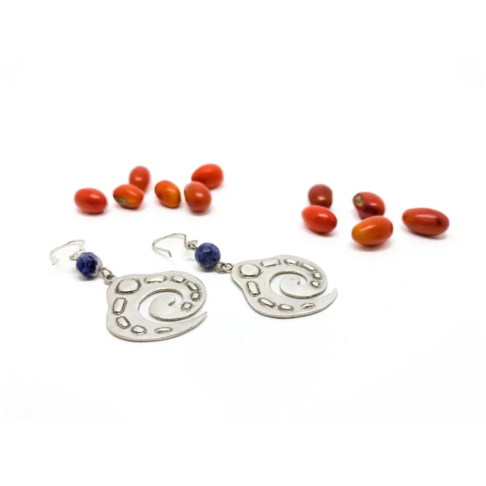 Aretes Sello Caracol Redondo