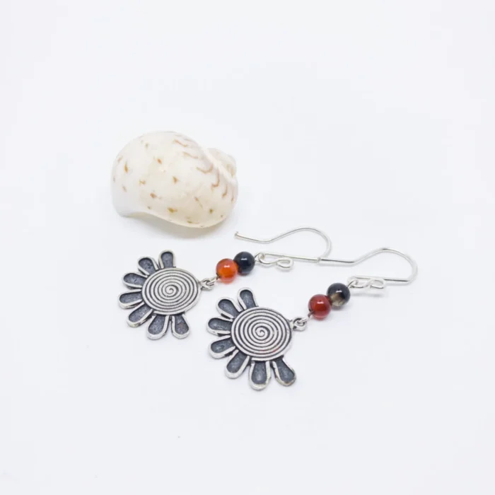 Aretes Sello Flor Xochitl