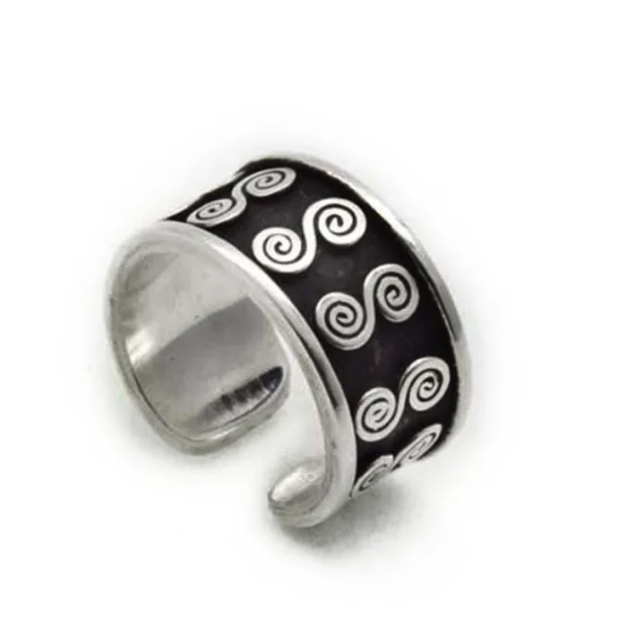 Anillo Espirales Obscuras