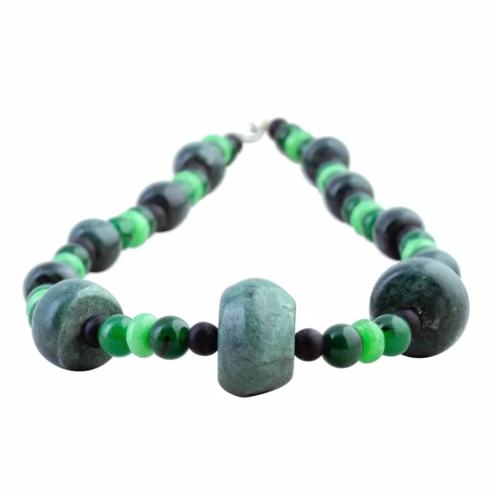Collar de Jade Marmolina Jadeita y Ónix