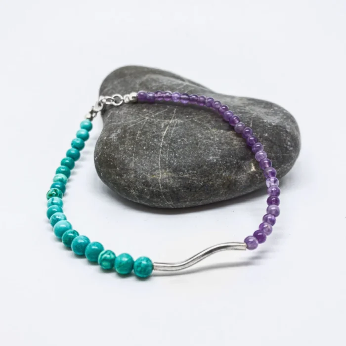 Pulsera Amatista con Turquesa